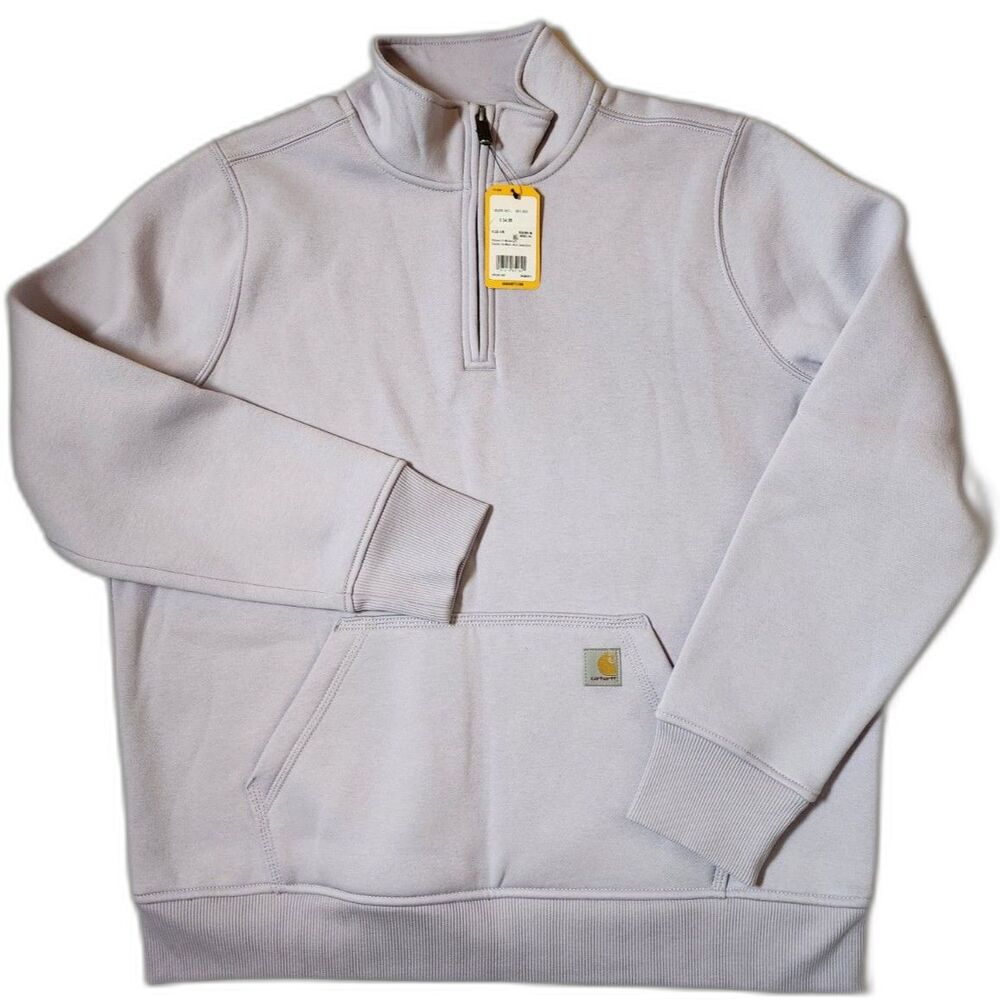 Carhartt Women’s Relaxed Fit Midweight Quarter‑Zip Sweatshirt Large Purple